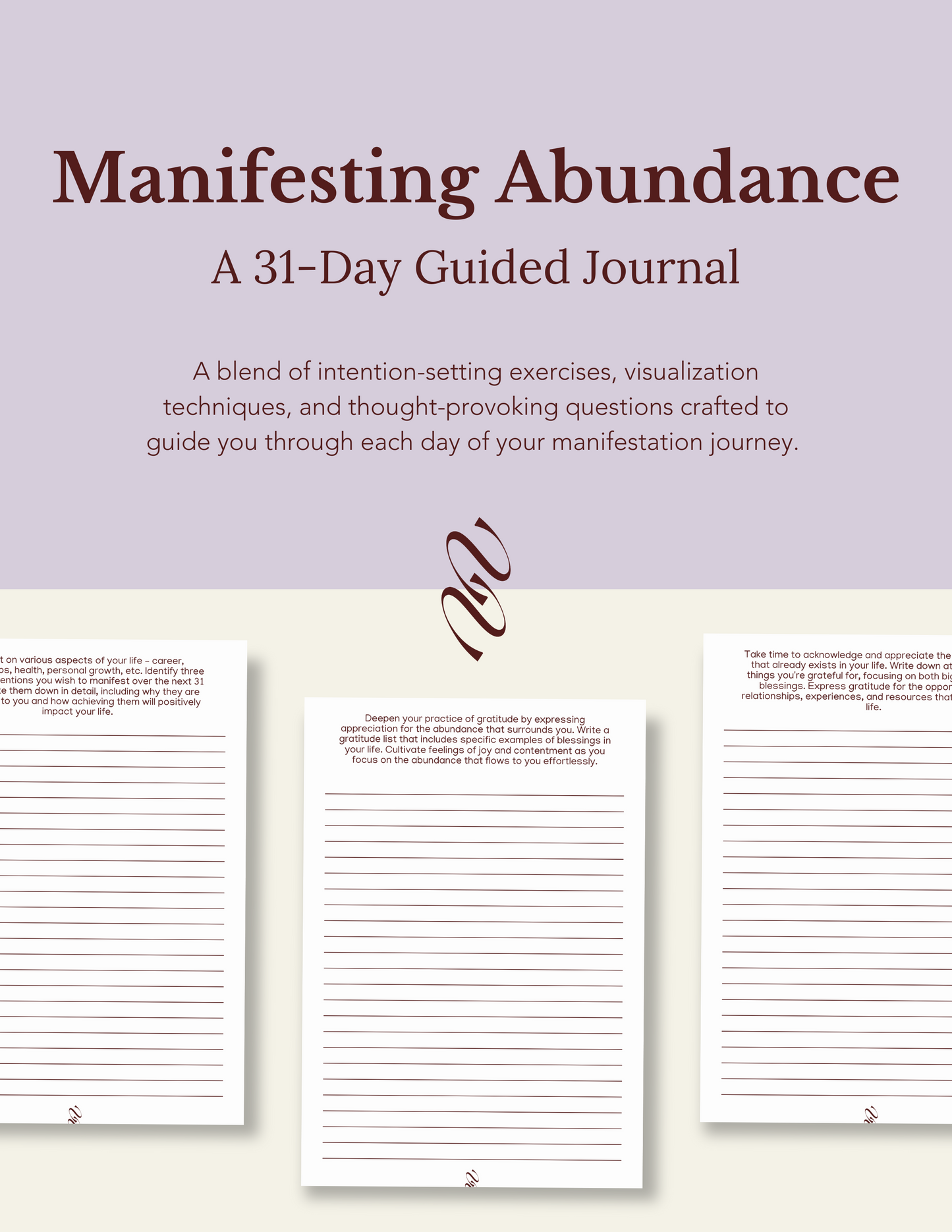 Manifesting Abundance – 31-Day Guided Journal – Digital Download
