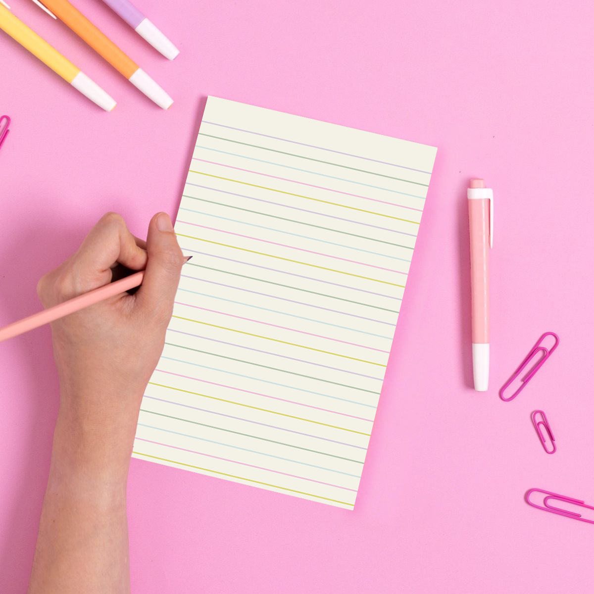 Colorful Lined Notepad