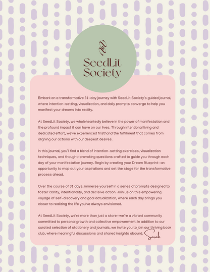 Manifesting Abundance – 31-Day Guided Journal – Digital Download