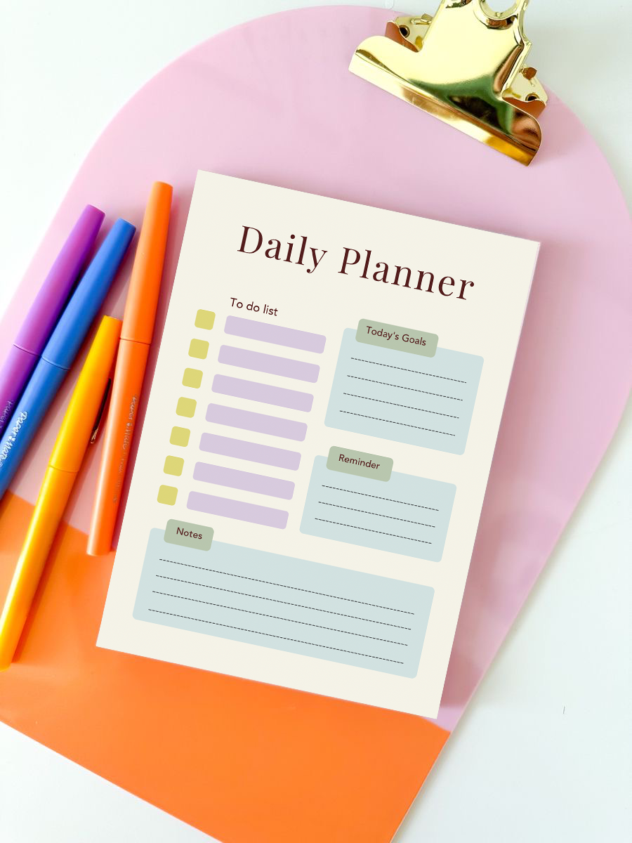 Daily Planner Notepad